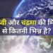 How different is it from the soil of the Earth and the Moon पृथ्वी और चंद्रमा की मिट्टी से कितनी भिन्न है