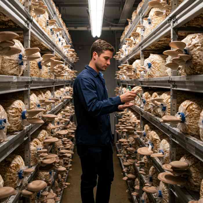 Home-based mushroom farming