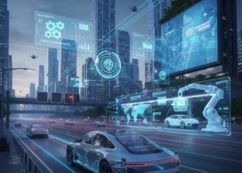 AI in automotive industry with self-driving car technology