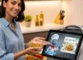 AI-powered kitchen gadgets in a modern kitchen setup for smarter cooking