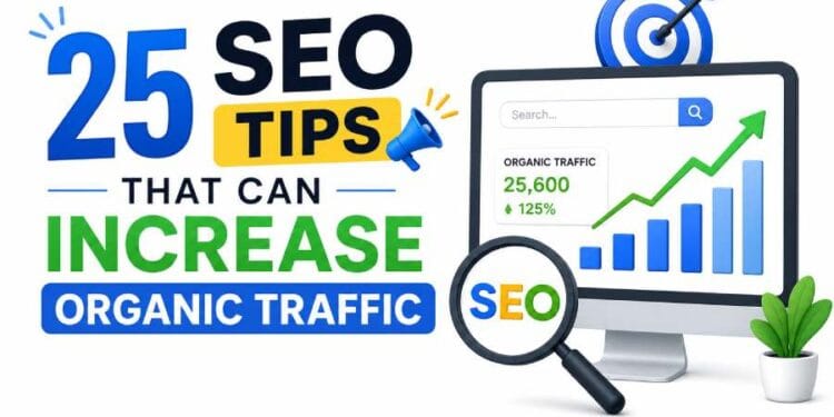 25 practical SEO tips to improve search engine rankings and drive more organic traffic to your website with this complete guide