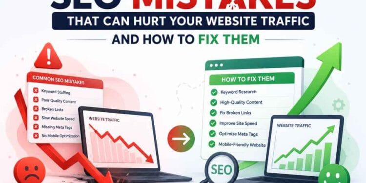 SEO Mistakes That Can Hurt Your Website Traffic and How to Fix Them