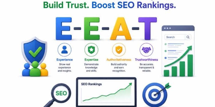 E-E-A-T explained with strategies to build trust, demonstrate expertise, and improve SEO rankings in Google Search.