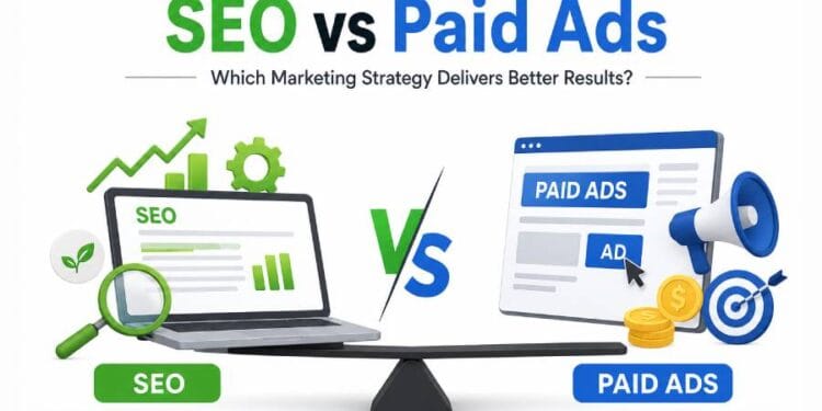 Compare SEO and paid ads to understand which digital marketing strategy delivers better traffic, leads, conversions, and long-term business growth