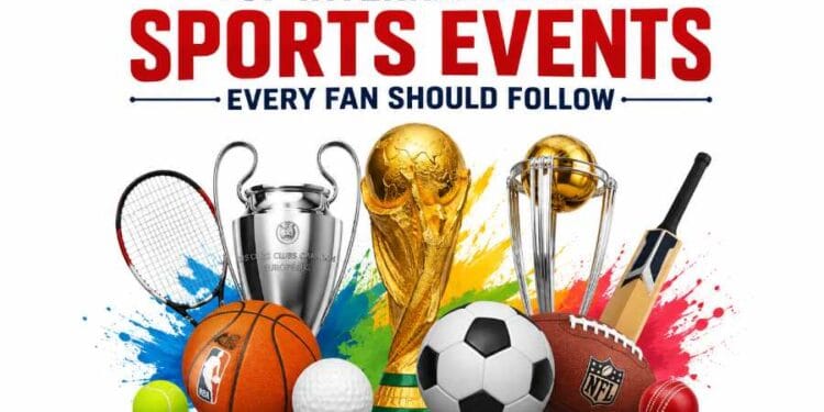 The world's most popular international sports events, including football, cricket, tennis, basketball, golf, and major championship trophies