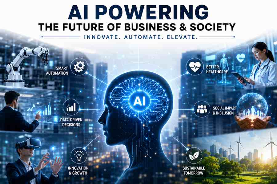 AI transforming business and society with smart technology