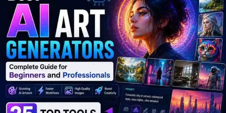 Explore the 25 best AI art generators of 2026 to create stunning AI-generated images, digital artwork, illustrations, logos, concept art, and professional creative designs.