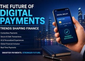 Digital payments trends with mobile wallet technology, cashless transactions, and modern financial innovations