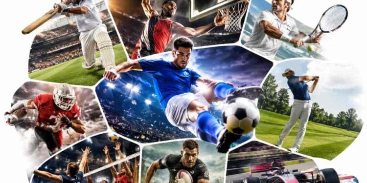 A collage showcasing the world's most popular sports ranked by global fan following