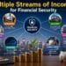 diverse income sources including investments, online business, freelancing, passive income, real estate, and savings strategies designed to build long-term financial security and wealth