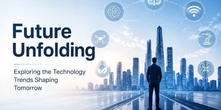 Modern technology trends shaping the future with AI, robotics, cloud computing, and smart innovation