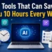 A practical guide to recovering 10+ hours weekly using 25 specialized AI tools for writing, automation, meetings, coding, and workflow design.