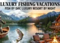 Luxury fishing vacation resort and yacht
