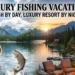 Luxury fishing vacation resort and yacht